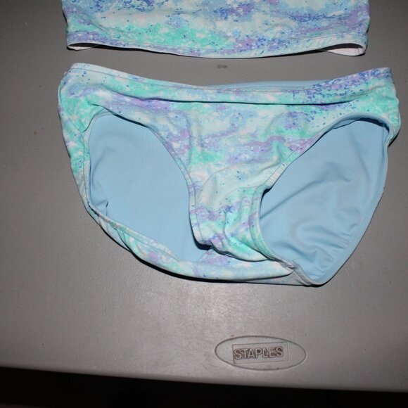 Multi Color Reversibile 2 Pcs Justice Bikini Swimsuit Size 16 - Picture 10 of 16